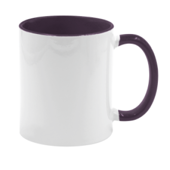 Keramiktasse 'Two Tones' für Sublimation Rim & Handle